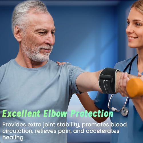 Winyoher Tennis Elbow Support Strap Golfers Elbow Support For Men & Women Adjustable Tennis Golfers Elbow Brace With Eva Compression Pad Forearm Epicondylitis Clasp - 6