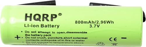 Miniatura 5 de HQRP Batería de iones de litio de 3,7 V, 1.890 in x 0.591 in, compatible con la afeitadora Philips Norelco HQ7363