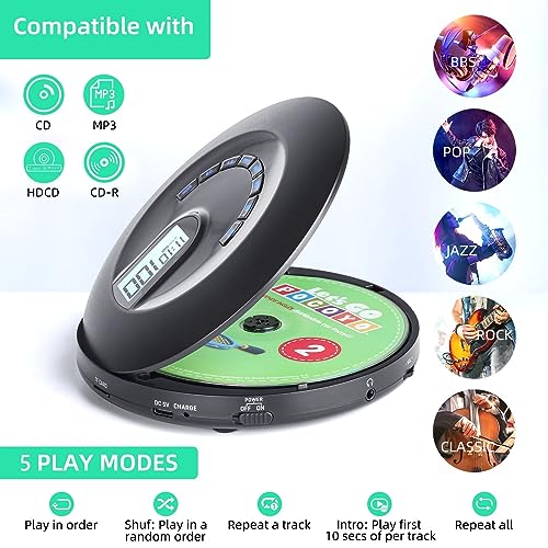 image for Arafuna CD Player Portable, Rechargeable Portable CD Player for Home C