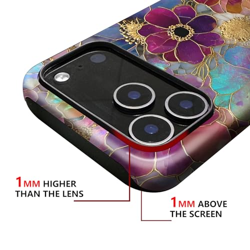 Generic Case Compatible with iPhone 17 Pro,Luxuriously Blooming Flowers Phone Women,Dual-Layer 17 Pro by Generic - Used condition - Image 2