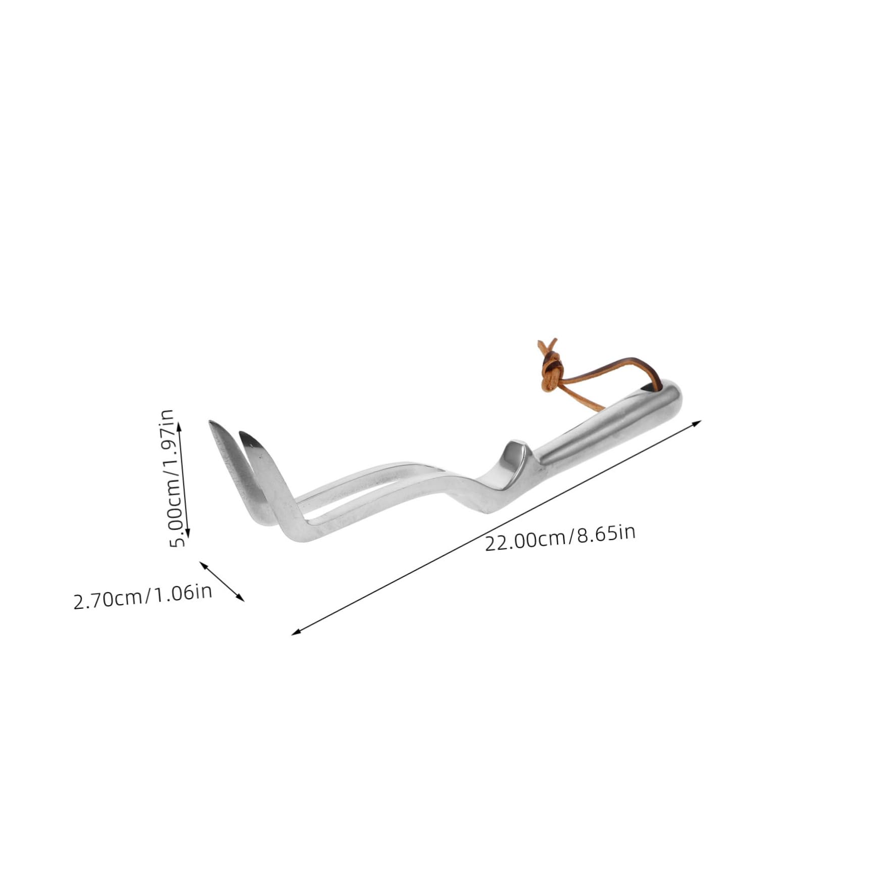 SHINEOFI 3 Stück Mini-Rechen Picker Landschaftsbau Handrechen Gartenrechen für die Gartenarbeit Gartenrake Handkultivator Pflanz Rechen Magnesium-Aluminium-Legierung Silver