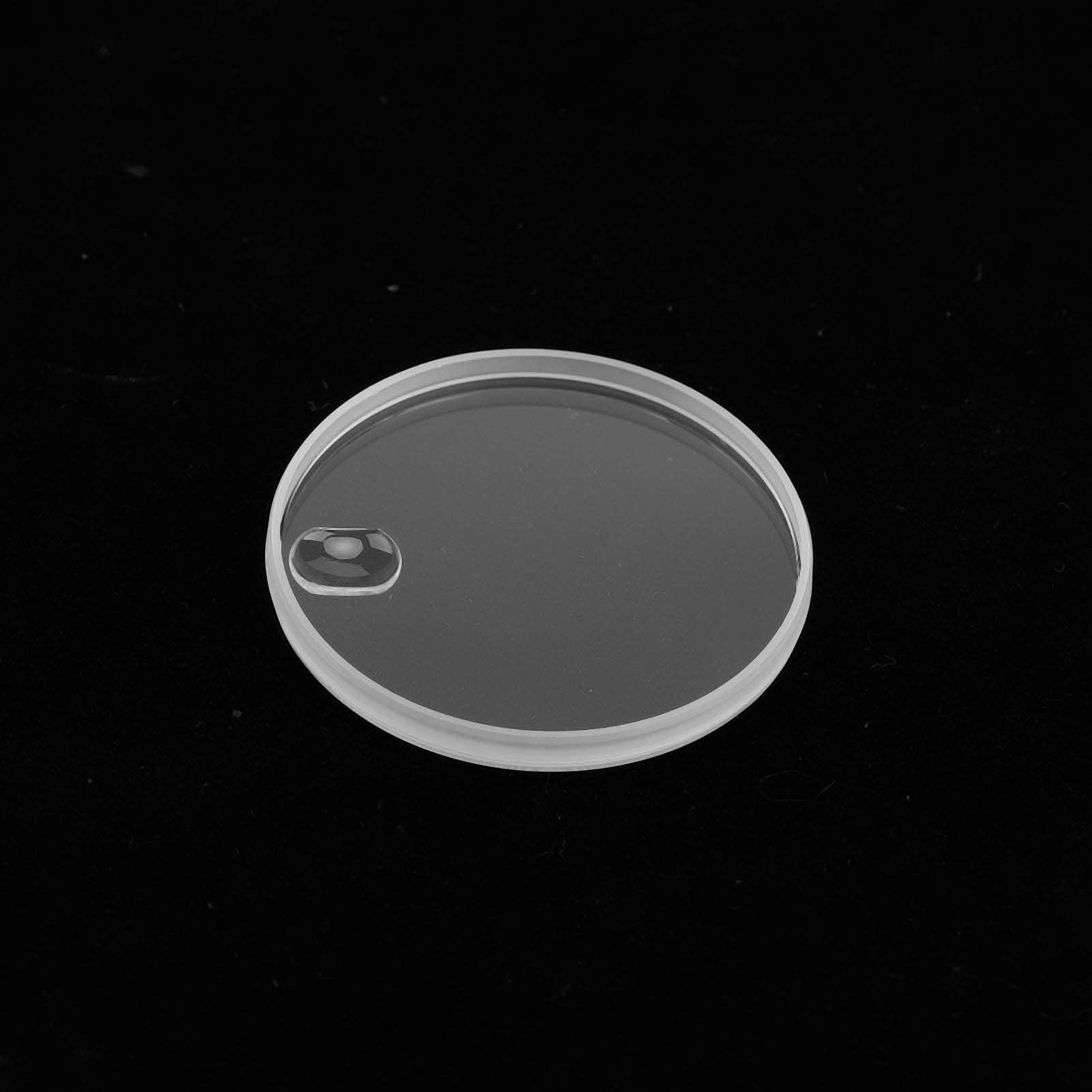 Shanrya Vetro Zaffiro per Orologio Resistente Al Calore Vetro per Orologio per Orologiaio Lente D'ingrandimento per Finestra con Datario a Cupola: (30,6 mm)