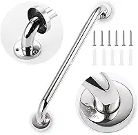 Barra Alça De Apoio Corrimão Banheiro Segurança Idoso Deficiente 40cm Inox Não Enferruja Acessibilidade Suporte Pegador Design Elegante