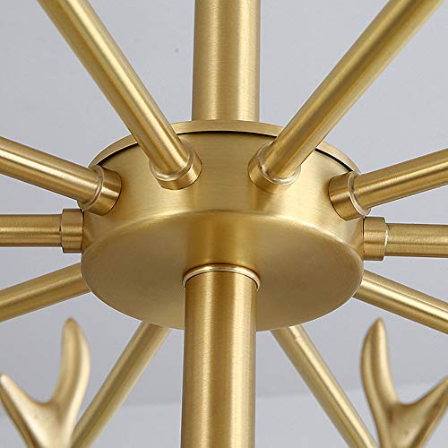 Plafonnier design industriel LiChA avec 6 spots de lumière pour séjour et table - 7