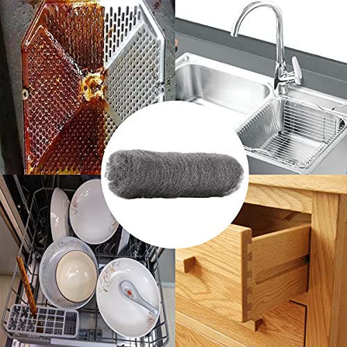 Staalwol, CHENKEE 24 STKS Staaldraad Wol Grade 0000 Ultra-Fine Stalen Wol Reiniging Polijsten Draad Wol Pads Schrobben Reiniging Tool Voor Thuis Keuken Badkamer Meubels Roest Verwijderen - Afbeelding 6