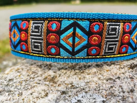 Styleshes Hundehalsband mit Polsterung, Zug-Stopp verstellbar, Martingale extra breit 4cm, anti-Zieh-Halsband, weiches Stoffhalsband (bis 38cm Hals- 44cm Kopfumfang inkl 6cm Zugstopp, chrom)