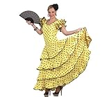 LP Divertissements Robe espagnole Jaune à Pois Noirs Taille XS