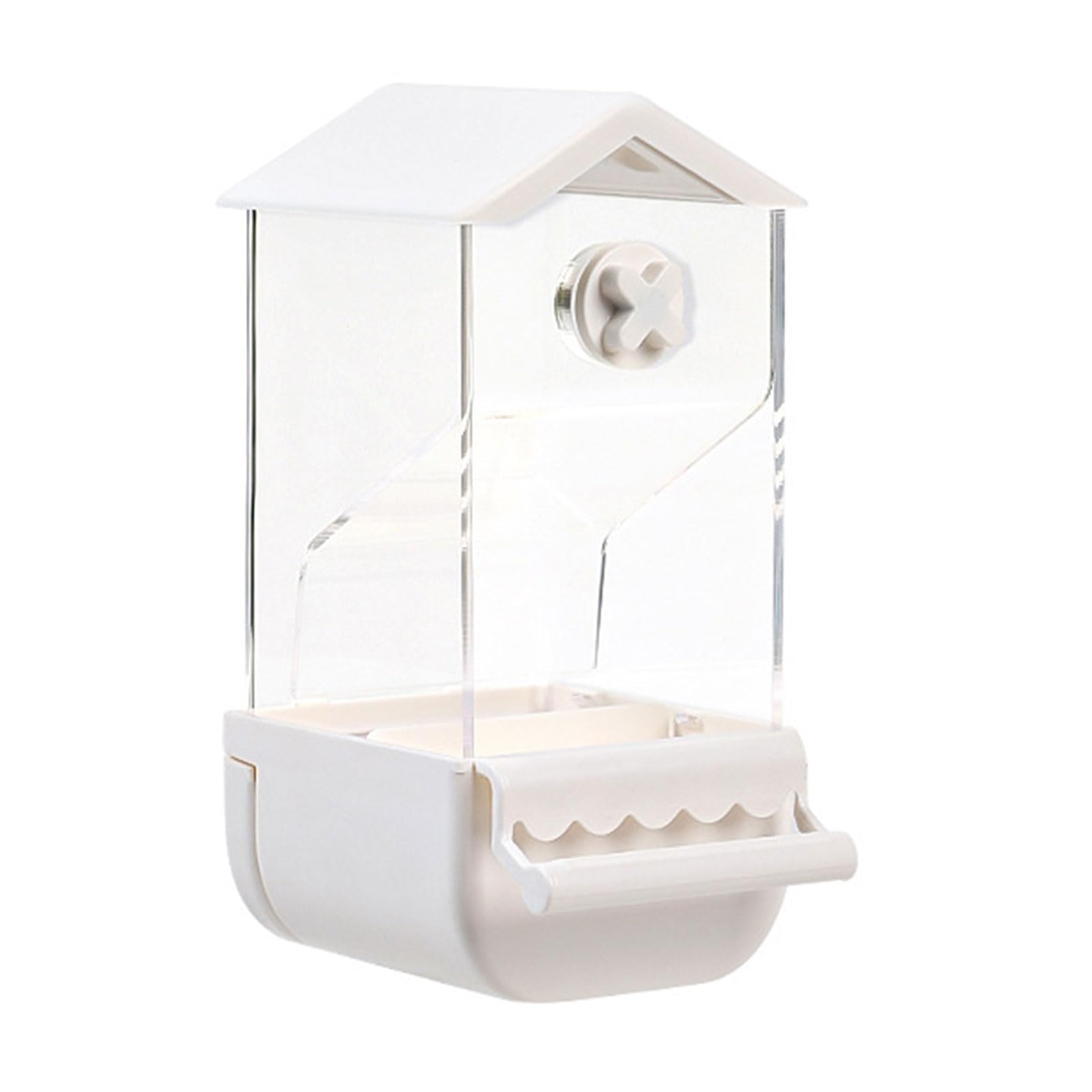 Distributeur automatique oiseaux anti-fuite en acrylique transparent pour cage