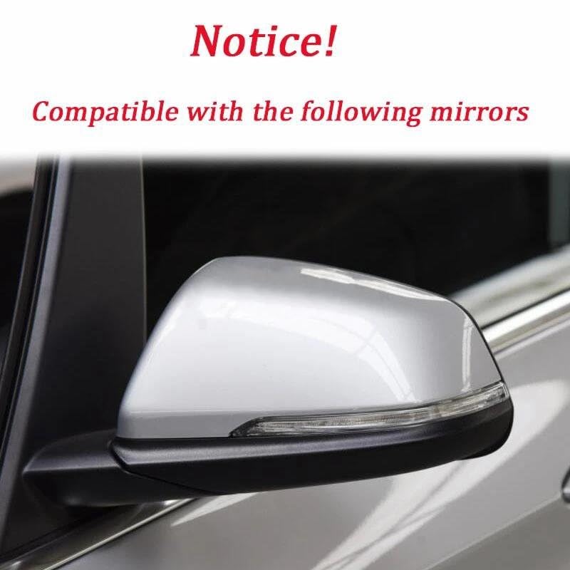 TTCR-II 2 PCS Calotte Specchietti Compatibile con Peugeot 208 Copri Specchietti 2012 2013 2014 2015 2016 2017 2018 2019 Calotta Specchietto 208 Peugeot Copri Specchietto (Nero brillante