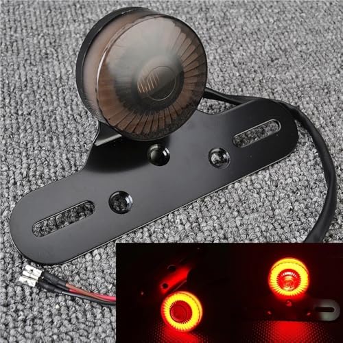 Luz trasera de freno para motocicleta Sportster y Bobber estilo Chopper customizada 2