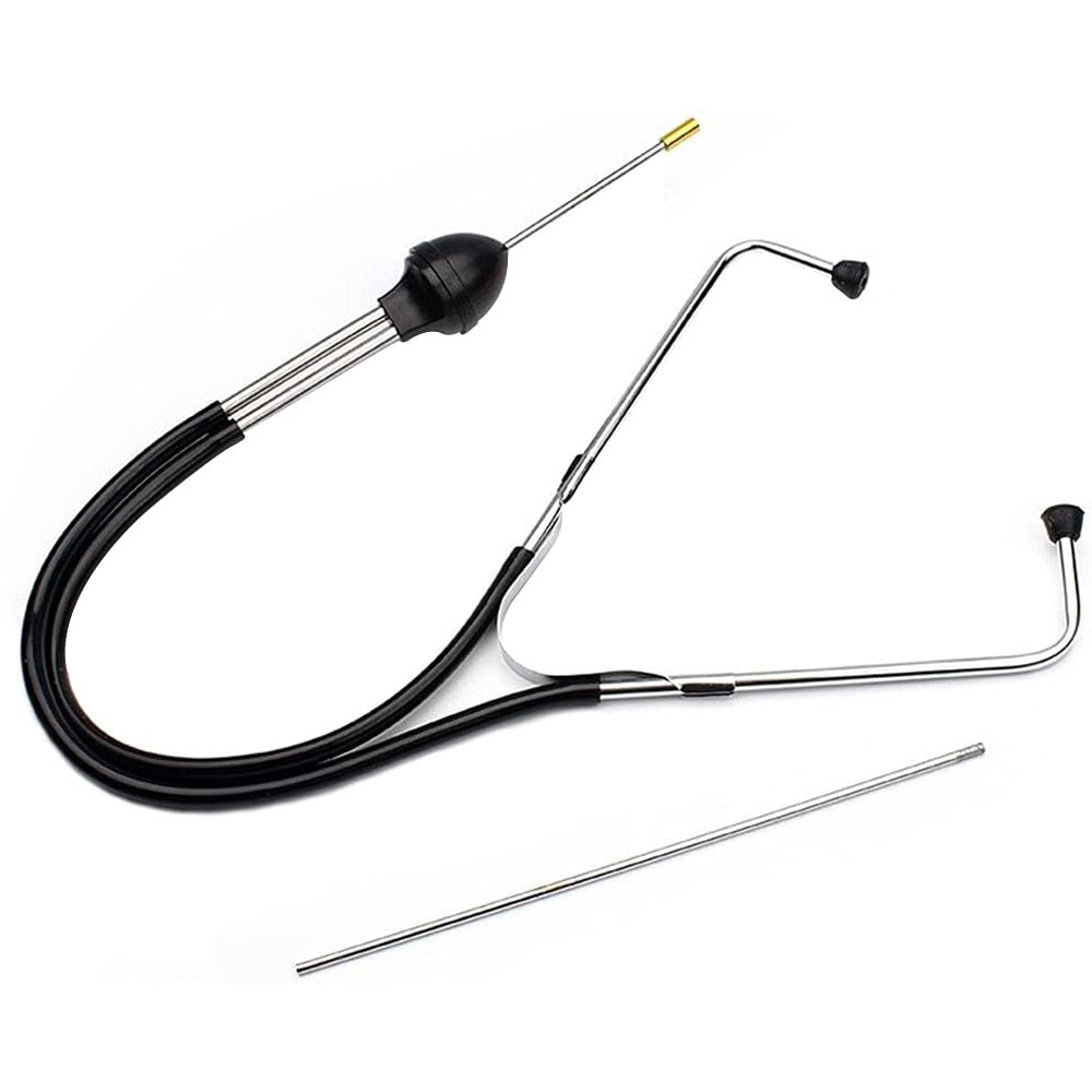 Zestaw stetoskopu ANCLLO Mechanics, diagnostyczny silnik samochodowy Tester wrażliwych narzędzi słuchowych, tester silnika, Auto mechanika cylindra ze stali nierdzewnej Stetoskop Narzędzie diagnostyczne silnika samochodowego Narzędzie do słuchu
