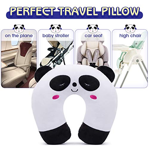 image for H HOMEWINS Travel Pillow for Kids,Toddler Neck Pillow Cute Animal Neck