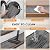 Deerly Linen Stair Treads Non Slip 10pcs Comfortable Stair Runner for Wooden Steps Peel and Stick Stairs Carpet Treads Indoor Staircase Covers Mat with Self-Adhesive Backing 8"X30" Black White