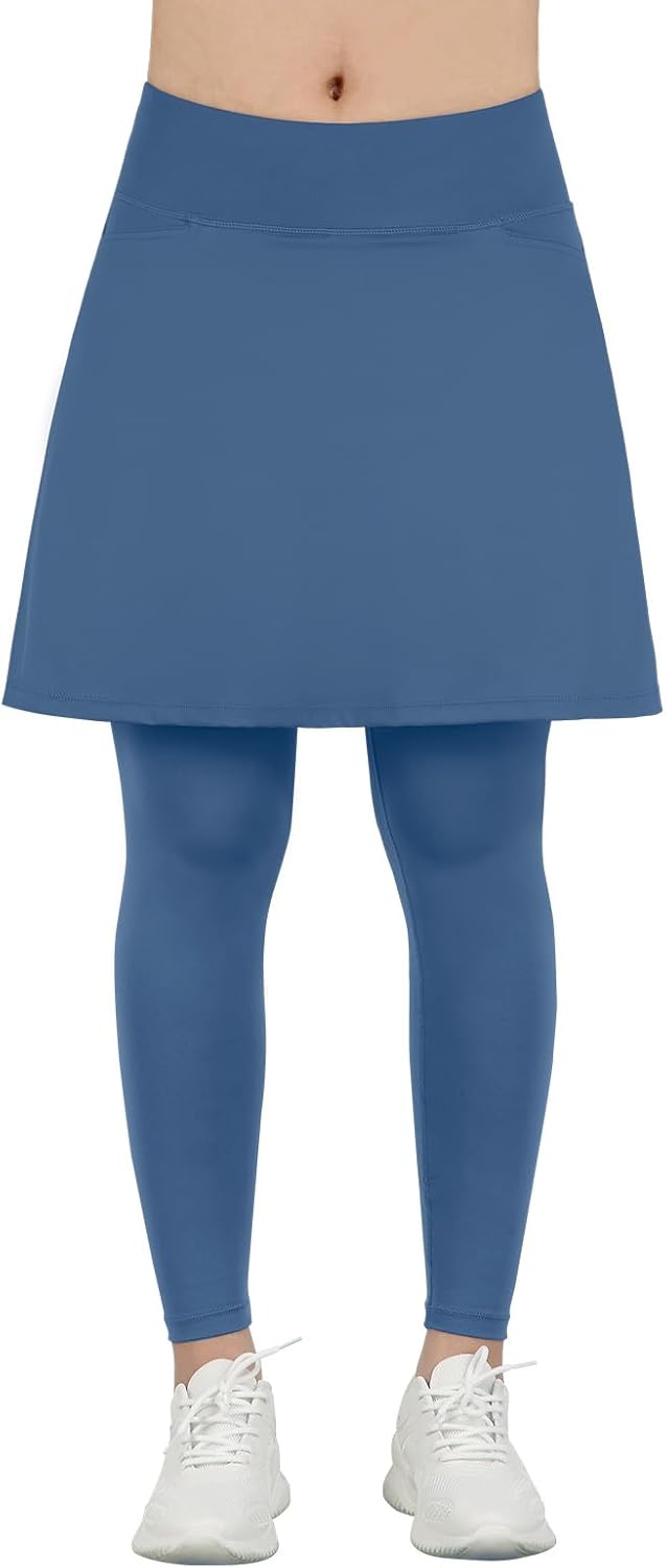 Athletic Skirt with Leggings Tennis Skirted Legging for Women with Pocket - Image 2