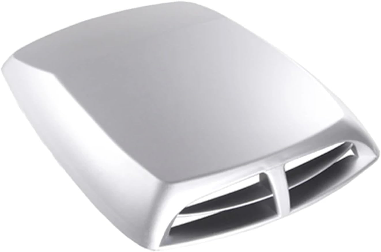 Universal Cars Air Flow Intake Hood Scoop Vent Bonnet Cover Car Styling Decorative Accessories(Silver Grey)