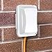 TayMac MM410W Single-Gang Horizontal/Vertical Mount Weatherproof In-Use Cover, 16 in 1, 2.75 in, White