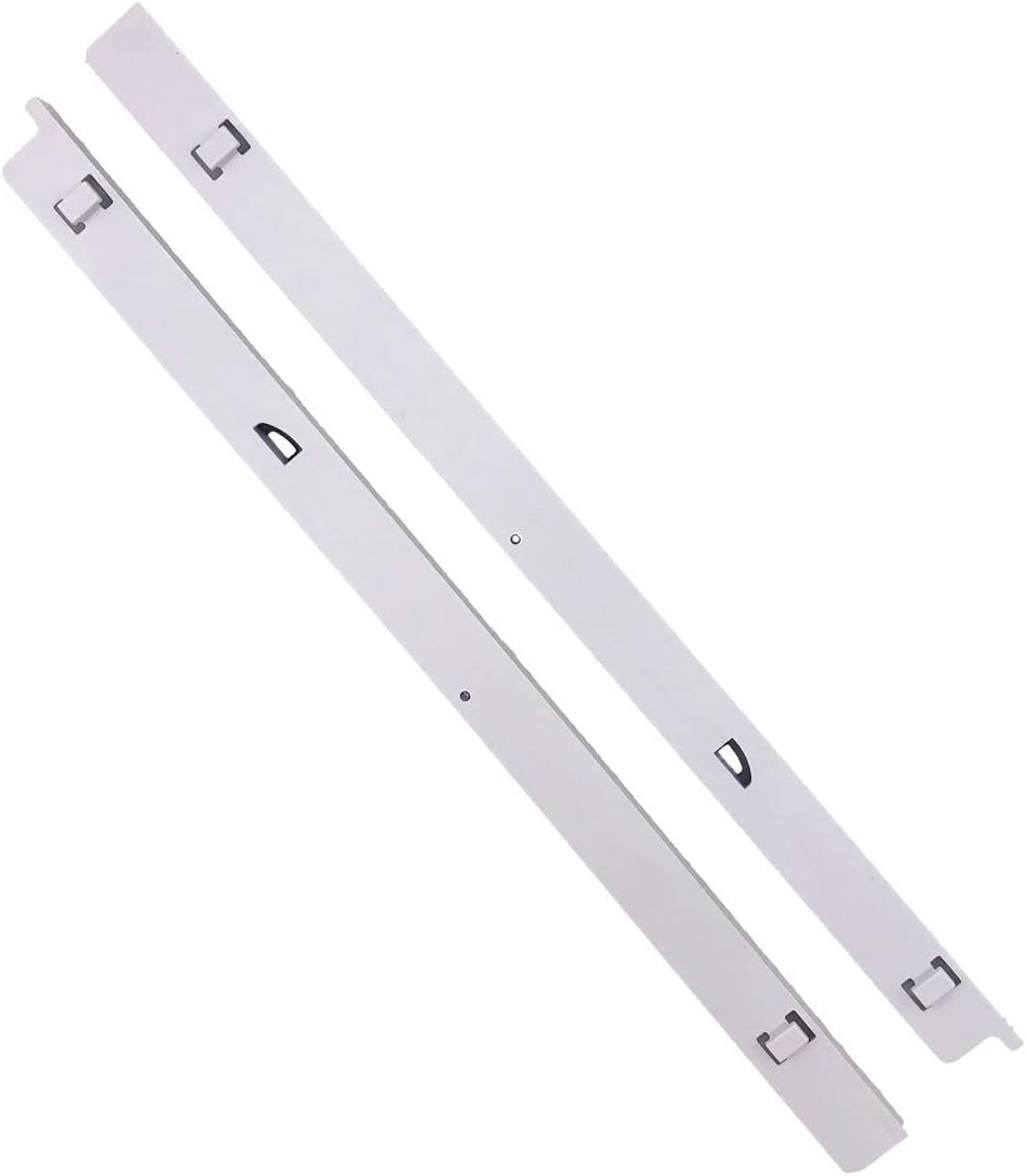 240530601(Left)&240530701(Right) Refrigerator Drawer Hanger Compatible with Kenmore Frigidaire Refrigerators Replacement for 24046040 917557 AP2116589 PS430916, White