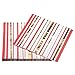 Papyrus Lunch Napkins, Gold & Red Stripes (20-Count)