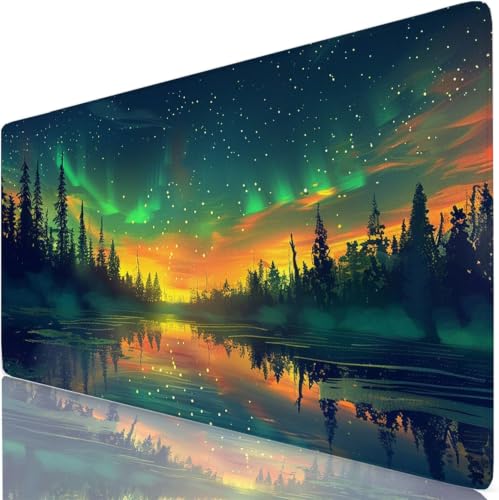 Tapis de souris XXL antidérapant avec surface confort pour PC et gaming