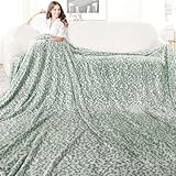 Manta de cama de forro polar, manta mullida para decoración del hogar