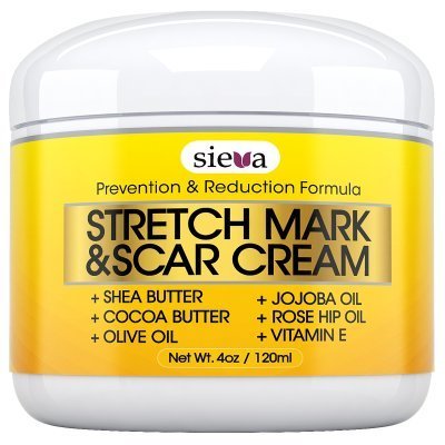 Stretch Mark & Scar Removal Cream – #1 Intensive Stretch Mark & Scar Treatment - Get Rid of Stretch Marks From Pregnancy - Works on New and Old Scars and Stretch Marks.! - By Sieva Skincare