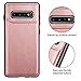 HianDier Wallet Case for Galaxy S10 Plus Slim Protective Case with Credit Card Slot Holder for Women Flip Folio Soft PU Leather Magnetic Closure Cover for Samsung Galaxy S10 Plus 6.4 Inches, Rose Gold