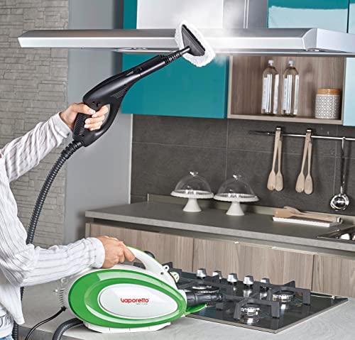 Polti Vaporetto Handy 25 Plus Steam Cleaner, 3.5 Bar, Kills and Eliminates 99.99 Percentage* of Viruses, Germs and Bacteria, Polti PAEU0094 Kalstop Anti-Scale Phials, White