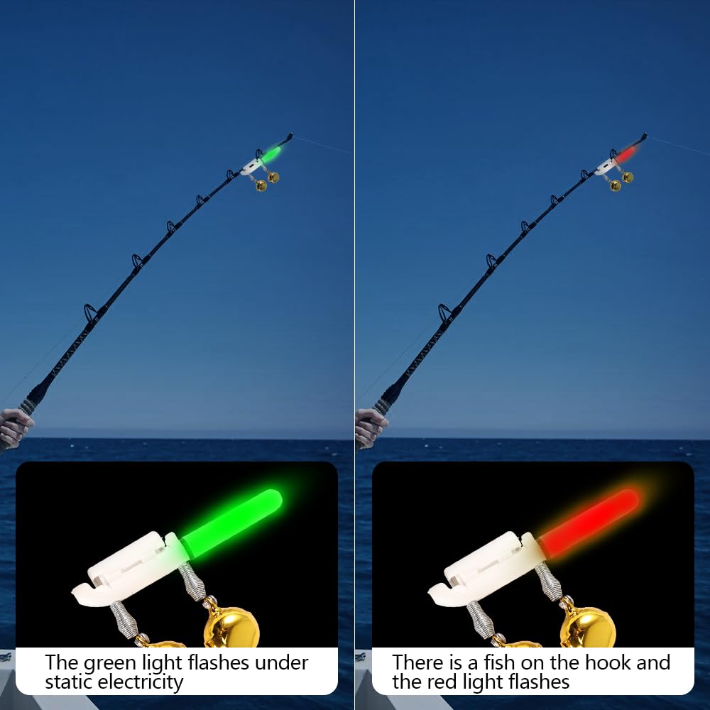 Canne à pêche électronique étanche, bâton lumineux LED, flotteur amovible, matériel de pêche de nuit sur roche, batterie utile