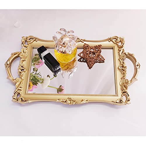 Yamfurga Small Rectangle Decorative Mirror Tray cover