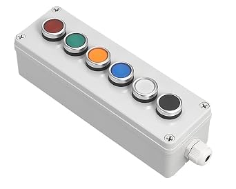 EZZON Multiple Specifications with Button Switch Box Emergency Stop Start Switch Alarm self-Locking Motor Control Box Customization6