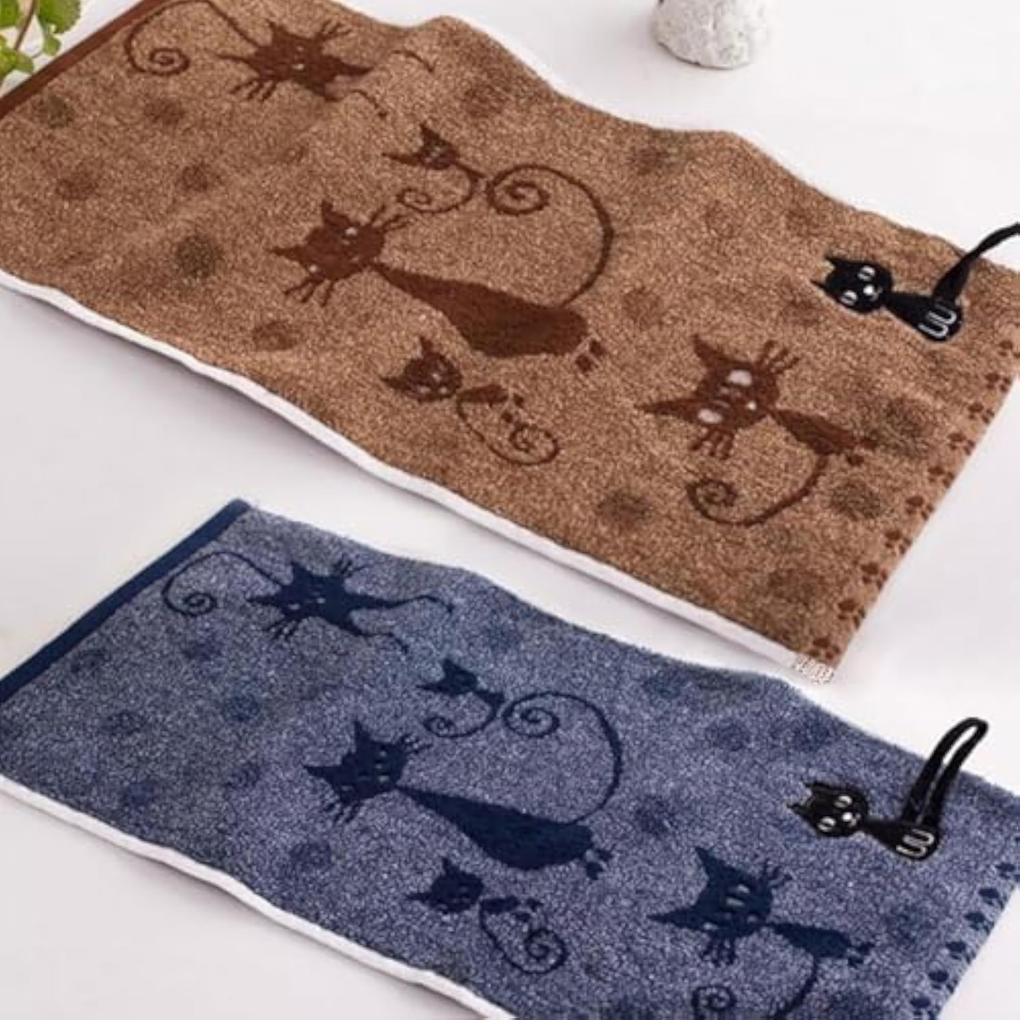 Cute Kitten Design Hand & Face Towels, Set of 3