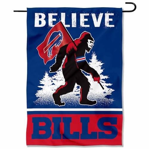 Buffalo Bills Bigfoot Sasquatch Believe Yard Garden Banner Flag