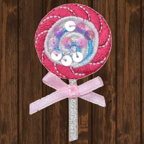 Paddy's Patches Lollipop, Bows, Sequin, Lolipops Iron On Patch