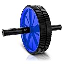 Abb Initio Gym Ab Roller for Men & Women | Dual Wheel Abs Exercise Equipment for Home & Gym | Anti-Slip Core Strength Trainer | Ab Wheel for Six Pack & Core Workout (Blue & Black) gallery image