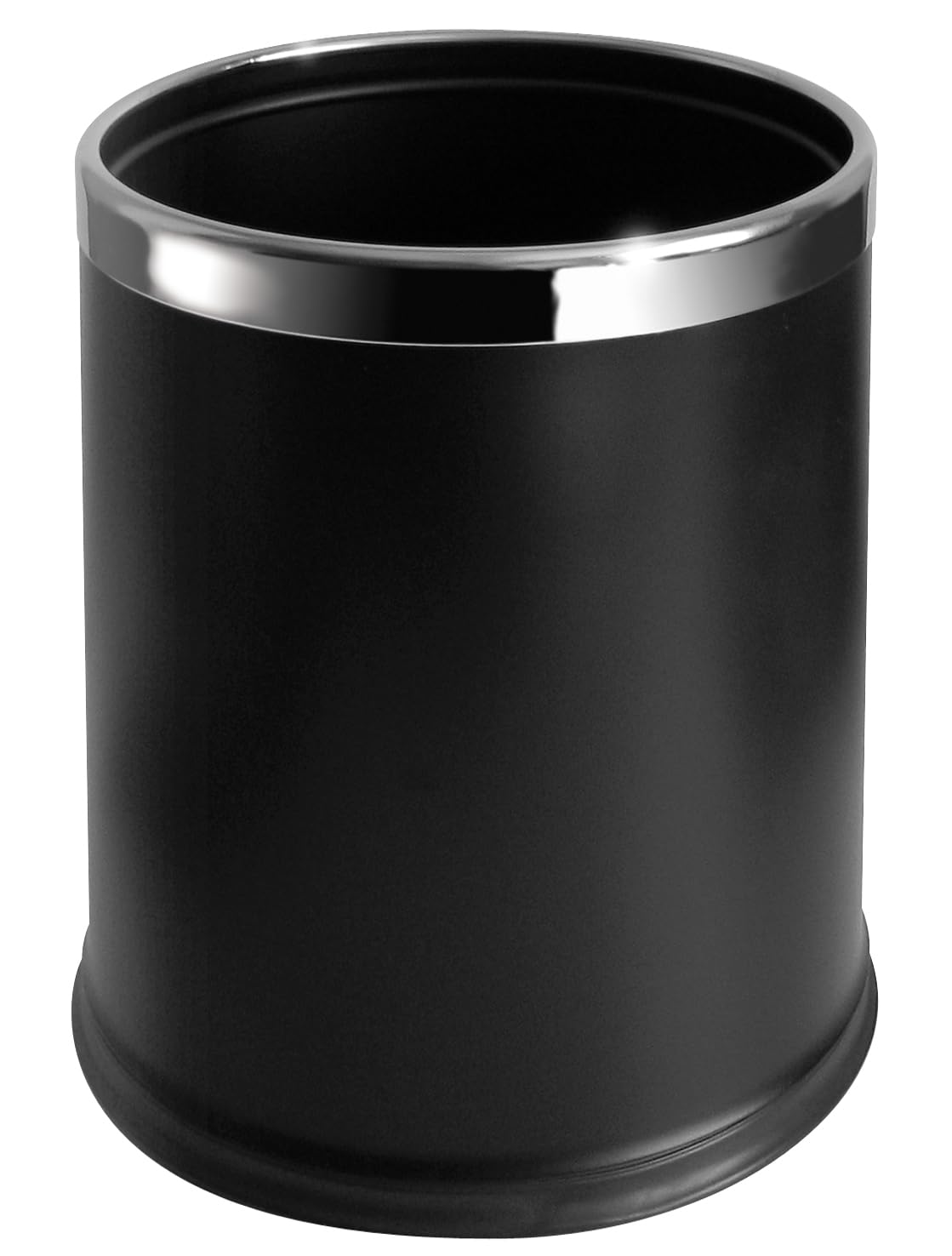 JVD 10 Litre Black Round Paper Waste Bin Double Wall Waste Bins and Waste Baskets