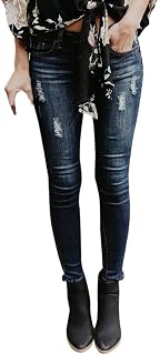 Amazon.es: pantalones rotos mujer negros