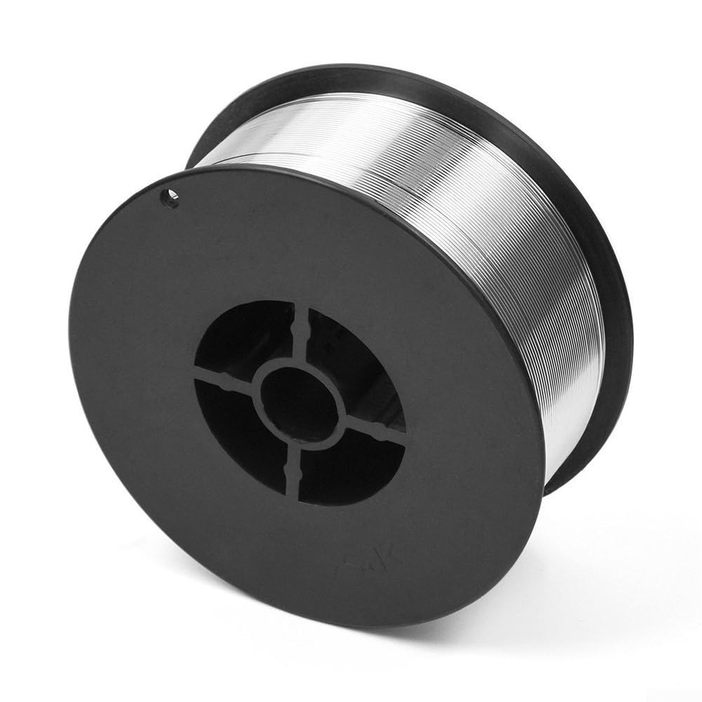 Fundente de aluminio núcleo soldadura alambre autoblindado MIG alambre de soldadura sin gas para maquinaria agrícola marco acero ligero Butt soldadura 2.0mm 2.0mm 2.2lbs