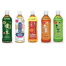 Itoen Unsweetened Tea Samplers, Oicha Green Tea, Oolong Tea, Hojicha, Jasmine Green Tea, Koicha Bold Green Tea, Total 5 Pack