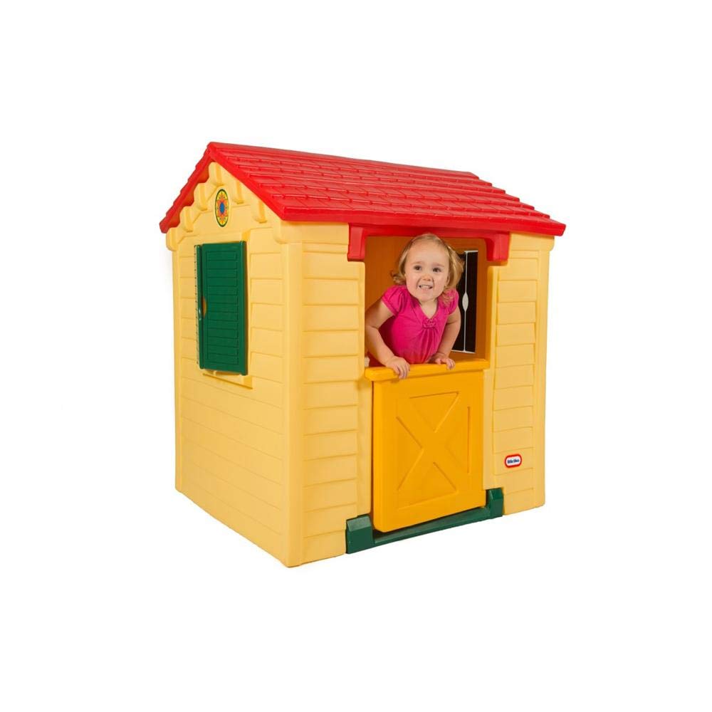 Little Tikes My First Playhouse - Domek dla Przedszkolaków w Podstawowych Kolorach - Do Zabawy w Domu i na Zewnątrz - Dla Dzieci w Wieku 3+