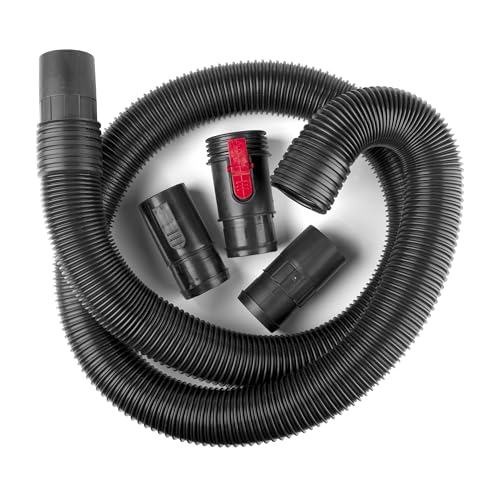 WORKSHOP Wet/Dry Vacs Shop Vacuum Accessories WS25020A Replacement Hose Attachment, 2-1/2-inch x 7-feet Dual-Flex Locking Vac Hose for Wet Dry Shop Vacuum Cleaners