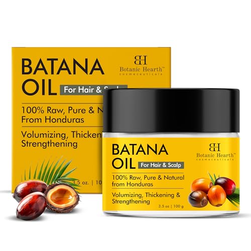 Botanic Hearth Batana Oil for Hair Growth | Batana Butter 100gm |Natural Unrefined & Organic Sourced from Honduras - Enhances Hair Thickness Prevents Hair Loss Repairs Damaged Hair for Men & Women