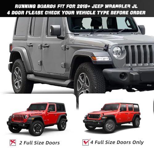 Estribos laterales para Wrangler JK 2018-2024 4 puertas miniatura 3
