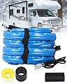 MIROZO Heated Water Hose 15FT for RV,-40 ? Freeze Protection Heated Drinking Water Hose with Energy-Saving Thermostat,for RV,Garden,Home,Camper