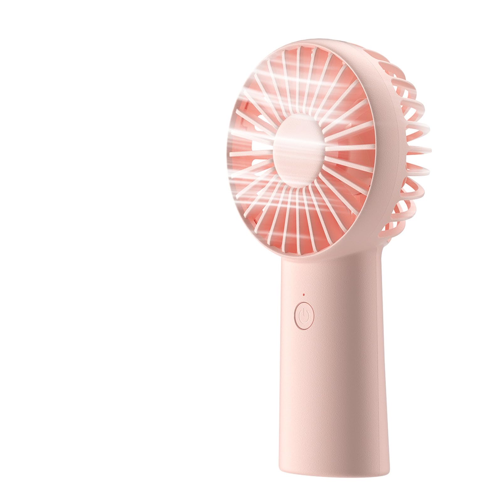Handheld Fan, 4000mAh Portable Hand Fan, Mini Personal Rechargeable Hand Held Fan, Max 16Hrs Battery Operated USB Small Fan with 3 Speeds for Outdoor Travel Commute Office Women Men-Pink