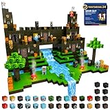 Spiele Kontor Hamburg Magnetische Bausteine Ritterburg 150 Teile, Magnetblöcke Kinder ab 3, Magnetic Building Blocks Castle, Magnetische Bauwelt Spielzeug Geschenk Junge 4 5 6 7 8 Jahre