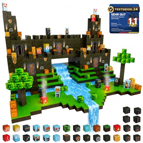 Spiele Kontor Hamburg Magnetische Bausteine Ritterburg 150 Teile...