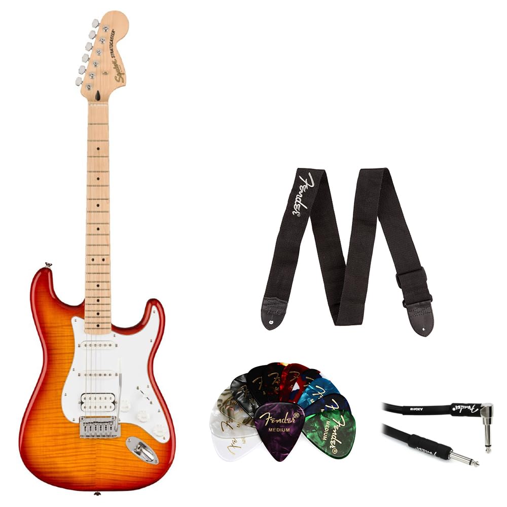 Amazon.com: Squier Affinity Series Stratocaster FMT Electric