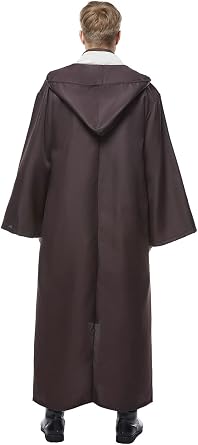 Cosplaysky Men's Tunic Cosplay Costume Halloween Robe Hooded Uniform