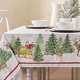 Benson Mills Printed Christmas Tablecloth (60