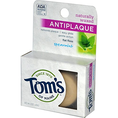 32-Yd Tom's of Maine Flat Anti Plaque Dental Floss (Spearmint) $1.15 + Free Shipping w/ Prime or $25+